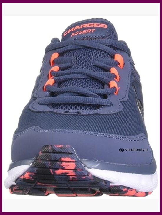 Leather Overlay Running Shoes with Charged Cushioning Midsole main image 4